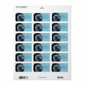 Weltfrieden Dragon and Unicorn Adressaufkleber (Vorne)