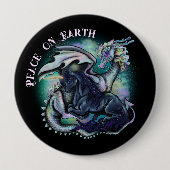 Weltfrieden Dragon and Unicorn Button (Vorderseite)