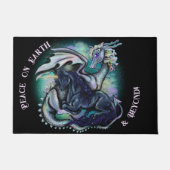 Weltfrieden Dragon and Unicorn Fußmatte (Vorderseite)