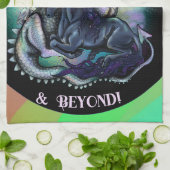 Weltfrieden Dragon and Unicorn Geschirrtuch (Gefaltet)