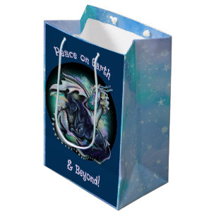 Weltfrieden Dragon and Unicorn Mittlere Geschenktüte
