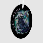 Weltfrieden Dragon and Unicorn Ornament (Vorderseite)