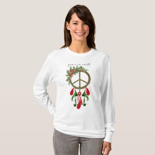 Weltfrieden Dream Catcher Shirt (Vorne ganz)