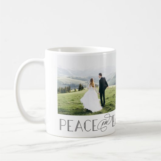 Weltfrieden-EDITABLE-FARBE-Tasse für benutzerdefin Kaffeetasse (Links)