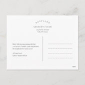 Weltfrieden Editierbare Farbtafel Postkarte (Rückseite)