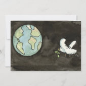 Weltfrieden Einladung (Vorderseite)