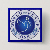 Weltfrieden eins button (Vorderseite)