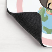 "Weltfrieden" Emily Mousepad (Ecke)