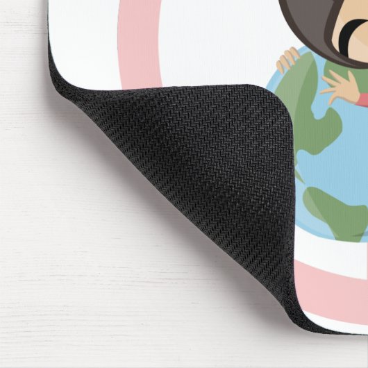 "Weltfrieden" Emily Mousepad (Ecke)