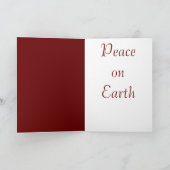 Weltfrieden-Engel - Weihnachtskarte Feiertagskarte (Innenseite)