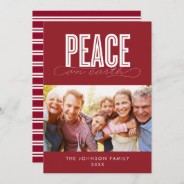 WELTFRIEDEN FAMILY FOTO CHRISTMAS FEIERTAGSKARTE