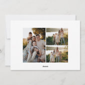 Weltfrieden Family Foto Urlaubskarte Feiertagskarte (Rückseite)