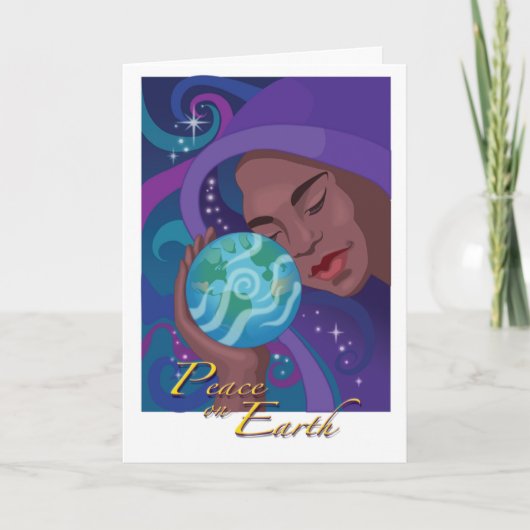 Weltfrieden-Feiertags-Karte Feiertagskarte (Vorderseite)