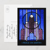 Weltfrieden - Feiertags-Postkarte Feiertagspostkarte (Vorne/Hinten)