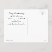 Weltfrieden - Feiertags-Postkarte Feiertagspostkarte (Rückseite)