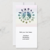 Weltfrieden Feiertagskarte (Vorderseite)