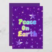 Weltfrieden Feiertagskarte (Vorne/Hinten)