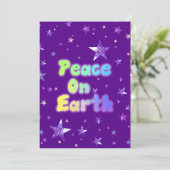 Weltfrieden Feiertagskarte (Stehend Vorderseite)