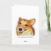 Weltfrieden Feiertagskarte (Rückseite)