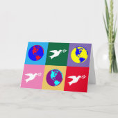 Weltfrieden Feiertagskarte (Vorderseite)