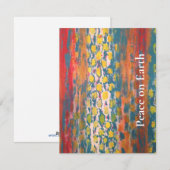 Weltfrieden Feiertagskarte (Vorne/Hinten)