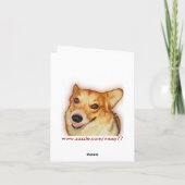 Weltfrieden Feiertagskarte (Rückseite)