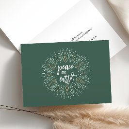 Weltfrieden Feiertagskarte