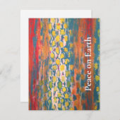 Weltfrieden Feiertagskarte (Vorne/Hinten)