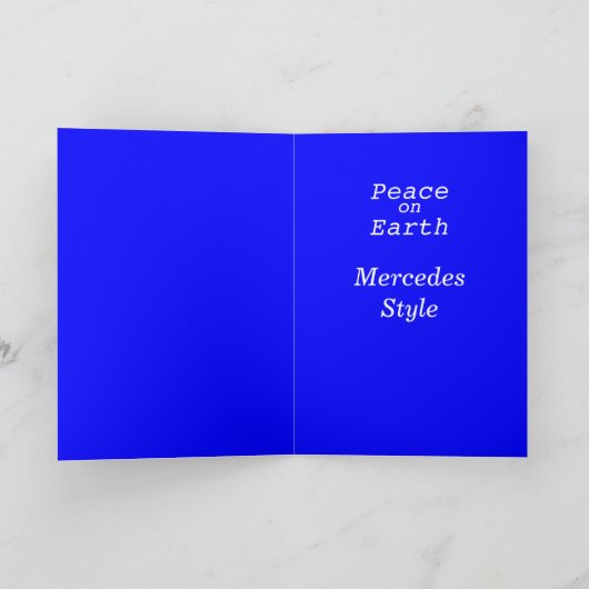 Weltfrieden Feiertagskarte (Innenseite)