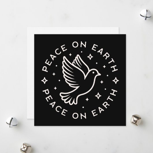 Weltfrieden Feiertagskarte (Vorderseite/Rückseite Beispiel)