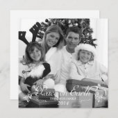 Weltfrieden Feiertagskarte (Vorne/Hinten)