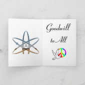 Weltfrieden Feiertagskarte (Innenseite)