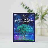 Weltfrieden Feiertagspostkarte (Stehend Vorderseite)