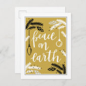 Weltfrieden Feiertagspostkarte (Vorne/Hinten)