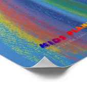Weltfrieden | Fliegende weiße Tauben Poster (Ecke)