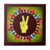 WELTFRIEDEN FLIESE (Vorderseite)