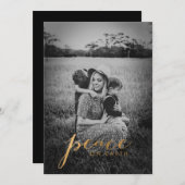 Weltfrieden Foto Weihnachten (Vorne/Hinten)