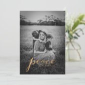 Weltfrieden Foto Weihnachten (Stehend Vorderseite)