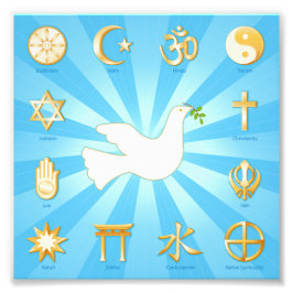 Weltfrieden Fotodruck