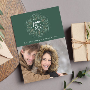 Weltfrieden   Fotokarte für den Urlaub Feiertagskarte