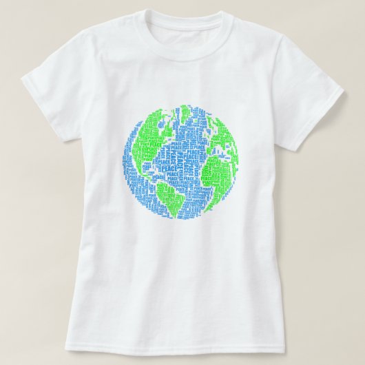 Weltfrieden / Friede / Erdtag / Weltfrieden T-Shirt (Design vorne)