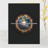 Weltfrieden - Frieden nach der allgemeinen Nachfra Karte (Gelbe Blume)