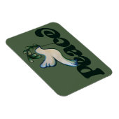Weltfrieden Friedliches Weltdesign Magnet (Rechte Seite)