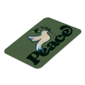 Weltfrieden Friedliches Weltdesign Magnet (Linke Seite)