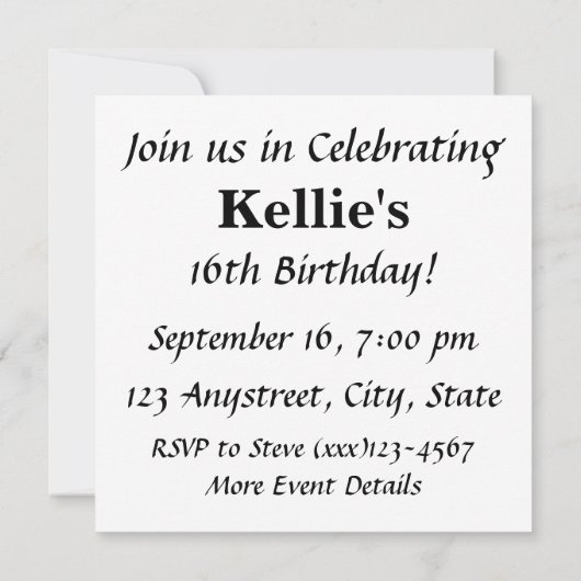 Weltfrieden Fun Rebus Style Word Puzzle Einladung (Rückseite)