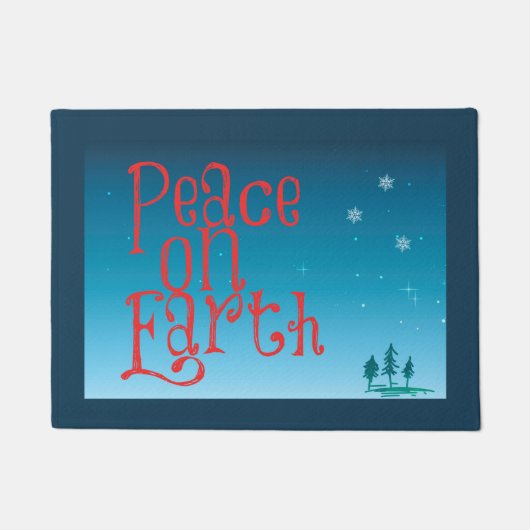 Weltfrieden Fußmatte (Vorderseite)