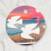 Weltfrieden Geschenkanhänger (Rückseite)