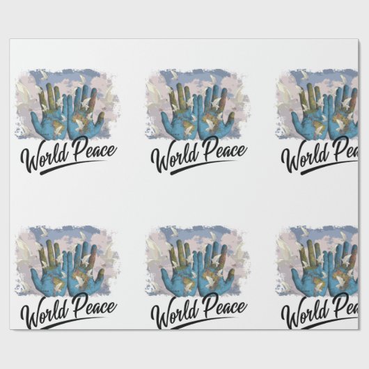 Weltfrieden Geschenkpapier (Flach)