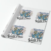Weltfrieden Geschenkpapier (Ungerollt)