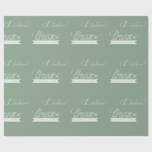 Weltfrieden Geschenkpapier (Flach)